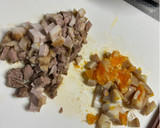 角煮リメイクレシピとっておき！角煮炒飯！作り方2写真