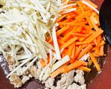 挽肉入り！きんぴらごぼう作り方5写真