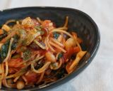 栄養士＊ワンパン！美肌海鮮トマトパスタ作り方6写真