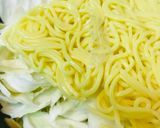 玉のせ●ゴーヤ＆キャベツの鶏肉焼きそば作り方2写真