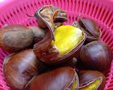 栗とお芋のほっこり炊き込みご飯作り方1写真