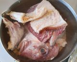 鯛のアラ汁（コンソメ味）作り方2写真