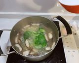 小松菜としいたけとじゃがいものスープ作り方4写真