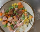 全てレンジ冷めても美味しいオイ梅炒飯弁当作り方3写真