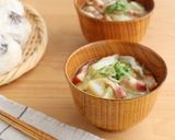 キャベツとベーコンのコク旨みそ汁作り方5写真