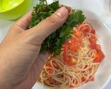 イタリアンパセリとトマトのパスタ作り方12写真