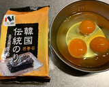 韓国のり★だし巻き卵作り方1写真