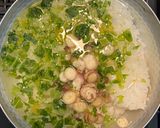 茗荷と大根の葉の梅粥作り方1写真
