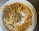 お一人様レンジ梅トマト親子丼味豚平焼き風作り方21写真