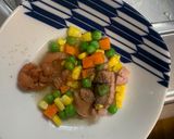 レンジ簡単中華風ビビンバ味炒飯弁当作り方4写真
