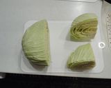 大根とキャベツのミルフィーユスープ作り方1写真