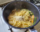 ニラたっぷり！担々麺風豆乳クリームパスタ作り方8写真