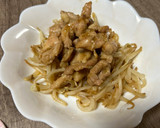鶏せせりともやしの柚子胡椒炒め作り方4写真