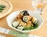 火を使わず◎ちくわとオクラの塩昆布和え作り方4写真