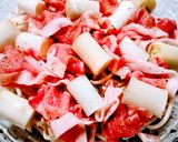 レンジ５分☆豚肉もやし白ネギ♪旨😋胡麻ドレぽん酢作り方2写真