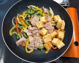 豚バラと厚揚げと夏野菜のチャンプル作り方9写真
