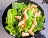 サラダチキンとレタスの炒飯作り方4写真