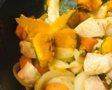 レトルトカレー●チキンカボチャカレー作り方2写真