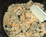 低コレステロール＠海苔と鮭の炊き込みご飯作り方4写真