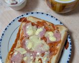 簡単★朝食！ベーコンのピザトースト作り方3写真