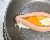 こんがりチーズの羽付き♪魚肉ソー卵焼き作り方3写真