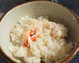 かにの茹で汁でカニご飯作り方4写真