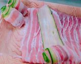 ＊ズッキーニと豚肉くるくる巻きの天ぷら＊作り方2写真