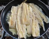 簡単美味ベーコンと湯葉とキャベツのパスタ作り方1写真