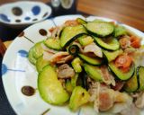 ＊ズッキーニと豚肉の梅味噌炒め＊作り方5写真