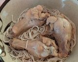 簡単★昼食!鶏手羽元のポン酢そうめん作り方4写真