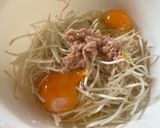 簡単！モヤシの卵焼き作り方2写真