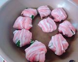 ＊ピリ辛豚肉のクリームチーズ大葉巻き＊作り方2写真