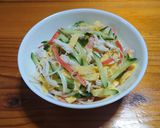 ポン酢で食べるサッパリサラダ作り方5写真
