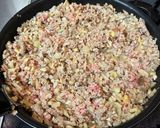 簡単時短！豚ひき肉の卵とじ作り方3写真