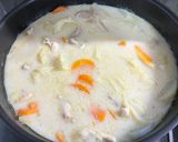 とり肉とキャベツの豆乳鍋作り方4写真