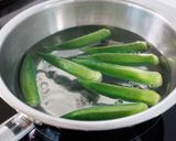 【オクラと小松菜のうま塩ナムル】材料２つ！作り方1写真