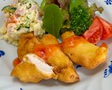 鶏むね肉のフリッター♪チリソースがけ作り方7写真
