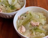 鶏胸肉ねぎ塩スープ作り方4写真