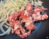 玉だく豚キムチ丼。作り方2写真