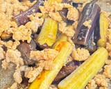旨すぎ🥰茄子とひき肉のみぞれ炒め🍆✨作り方4写真