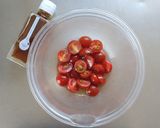 ミニトマトのりんご酢マリネ。作り方3写真