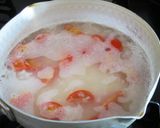 あさり缶とトマトのお粥作り方2写真