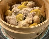 レモンを乗せて!塩麹鶏の蒸籠蒸し作り方6写真