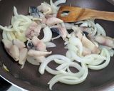 鯖とナスと舞茸のトマトソースパスタ作り方1写真