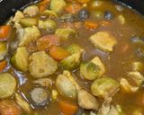 芽キャベツ、キノコのチキンカレー作り方5写真