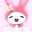 ねてるうさぎ